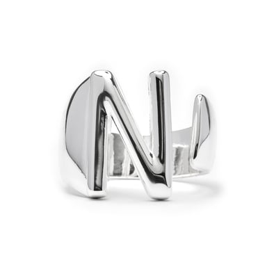 Luxenter Silver-finished ring - Alphabet
