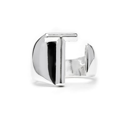 Luxenter Silver-finished ring - Alphabet