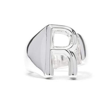 Luxenter Silver-finished ring - Alphabet
