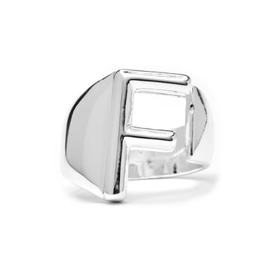 Luxenter Silver-finished ring - Alphabet