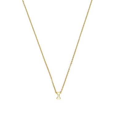 Luxenter 18k yellow gold finish necklace - Alphabet