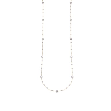 Luxenter White Pearl Necklace with 18k gold finish - Xyaz