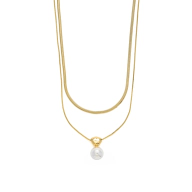 Luxenter 18k yellow gold-plated necklace - Cerya