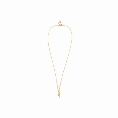 Luxenter Muince Airgid Steirling 925 le Síorcón Ghil, críochnaithe le hór buí 18K - Talya