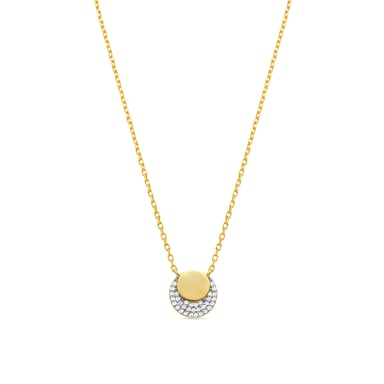 Luxenter 925 Sterling Silver and Sapphire Zirconia Necklace with rhodium finish - Nailna