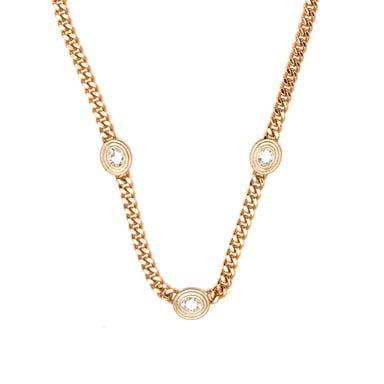 Luxenter 18k yellow gold-plated brilliant zirconia necklace - Odray