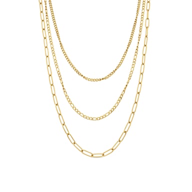 Luxenter 18k yellow gold-finished necklace - Korvia