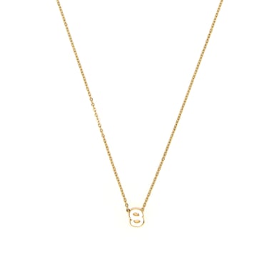 Luxenter 18k yellow gold finish necklace - Alphabet