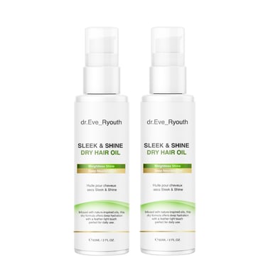 2 x SLEEK & SHINE DROGE HAAROLIE 60ML