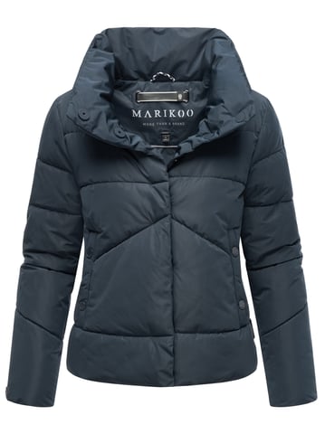 Marikoo cropped quilted winter jacket with snap buttons – Jalliaa