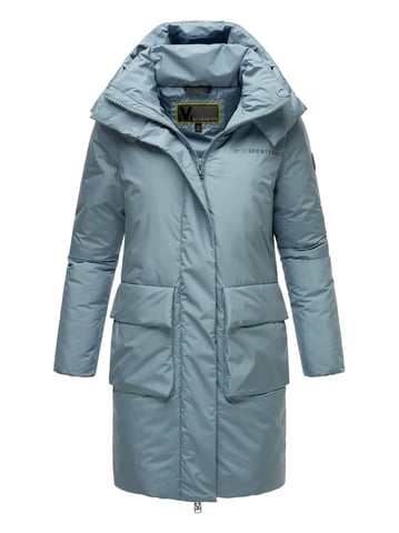 Marikoo women's winter coat with magnets & hood – model Nanami