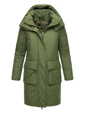 Marikoo women's winter coat with magnets & hood – model Nanami