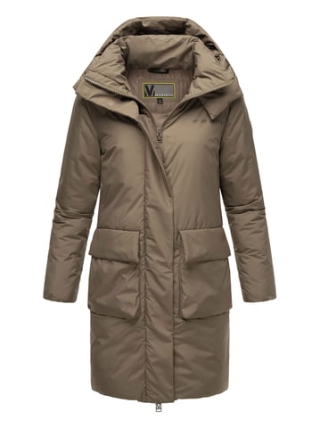 Marikoo women's winter coat with magnets & hood – model Nanami