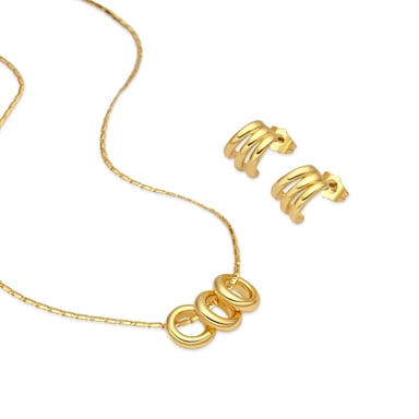 Luxenter 18k yellow gold finish sets - Khima