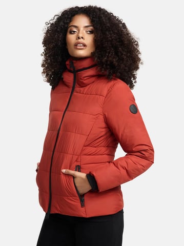 Marikoo cropped puffer jacket with hood & fleece lining – Radaa