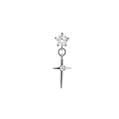 Luxenter Brilliant Zirconia Piercing with 925 Sterling Silver Finish - Patraz