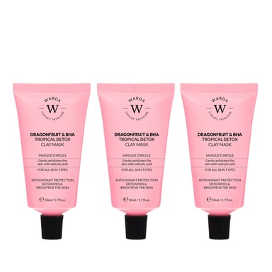 3 x DRAGONFRUIT & BHA TROPISCHE DETOX KLEIMASKER 50ml