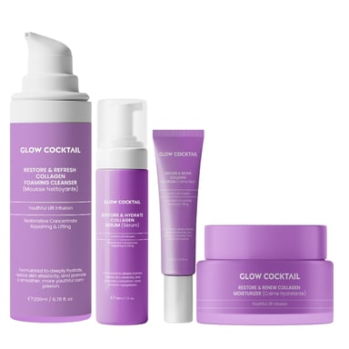 Herstel & Vernieuw Collageen Moisturizer 50ml + Herstel & Hydrateer Collageen Serum 30ml + Herstel & Revive Collageen Oogcrème 15ml + Herstel & Verfris Collageen Foam Reiniger 200ml