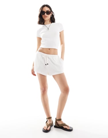 Cotton On lightweight beach shorts in white