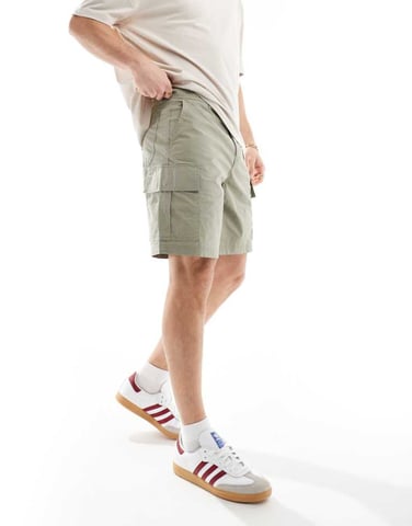 Selected Homme cargo short in khaki