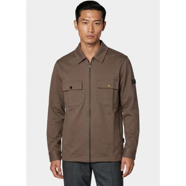 Bos Bright Blue Overshirt 2061/taupe