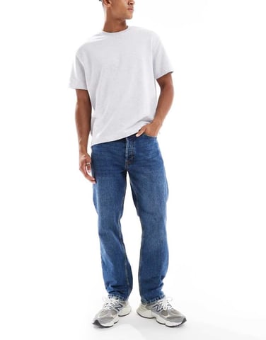 Dr Denim Dash regular fit straight leg in stray mid used