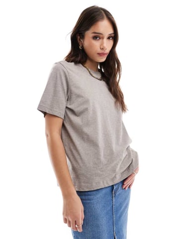 & Other Stories avslappnad t-shirt med kort ärm i mole