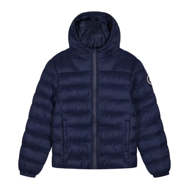 Kinderen Pufferjas Meisjes en Jongens Marineblauw Hooded Warme Gevoerde Jas