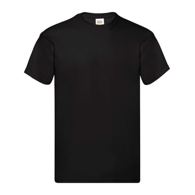 Fruit of the Loom Heren Origineel T-Shirt (Zwart)