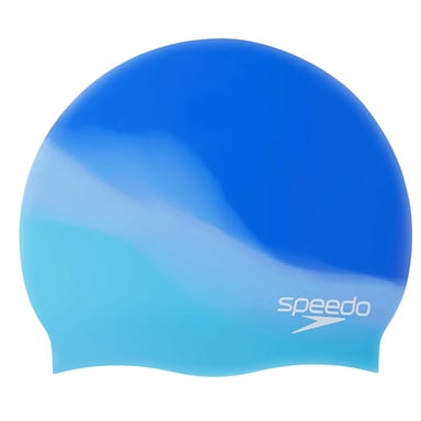 Speedo Unisex Adult Multicolour Silicone Swim Cap (Blue)