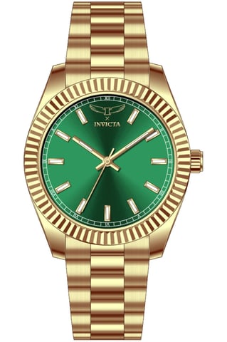 Invicta Specialty 69008 Men's Watch - Quartz Movement - Stainless Steel with Green Dial - 40 mm