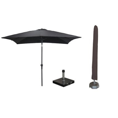 Garden Impressions Lotus parasolset 250x250 met voet en hoes