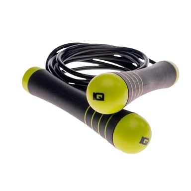 IQ Jumpa 2 Logo Fitness Skipping Rope (Black/Lime Punch)