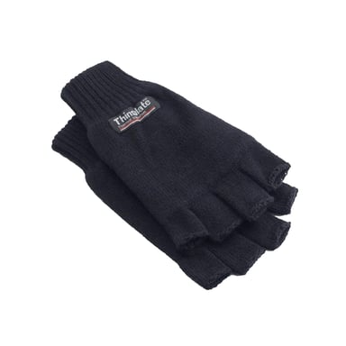 Yoko Unisex 3M Thinsulate Thermal Half Finger Winter/Ski Gloves (Black)