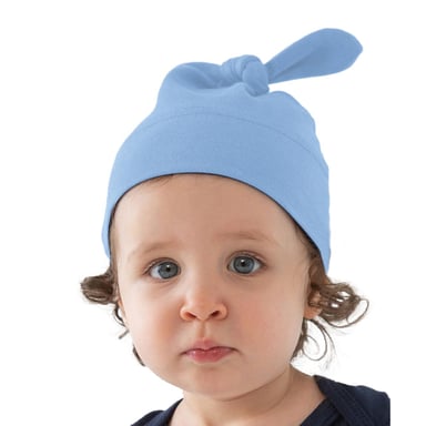 Babybugz Baby 1 Knot Plain Hat (Dusty Blue)