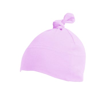 Babybugz Baby 1 Knot Plain Hat (Powder Pink)
