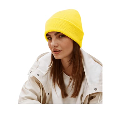 Beechfield Unisex Adults Original Cuffed Beanie (Yellow)