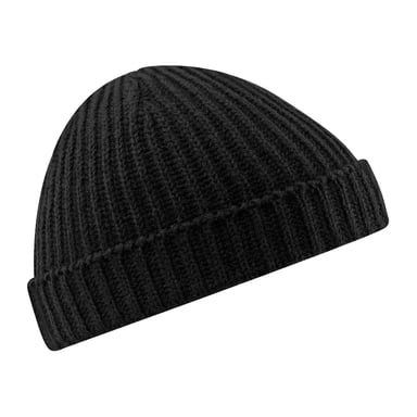 Beechfield Unisex Adult Trawler Beanie (Black)