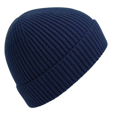 Beechfield Unisex Ribgebreide muts voor volwassenen (Marine Oxford)