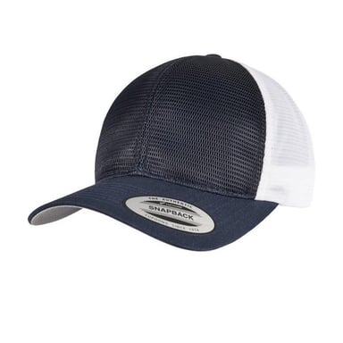 Flexfit 360 Tweekleurige Omnimesh Cap (Marine / Wit)