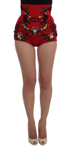 Dolce Gabbana Broderade Högmidjade Shorts