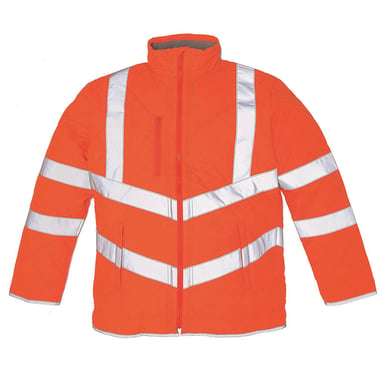 Yoko Mens Kensington Reflective Detail Jacket (Fluorescent Orange)