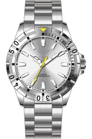 Invicta Specialty 69039 Men's Watch - Quartz Movement - Metal with Silver Dial - 42 mm