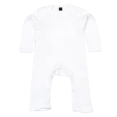 Babybugz Baby Long-Sleeved Babygrow (White)