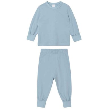 Babybugz Baby Plain Pyjama Set (Dusty Blue)