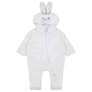 Larkwood Baby Rabbit All-In-One Nightwear (White)