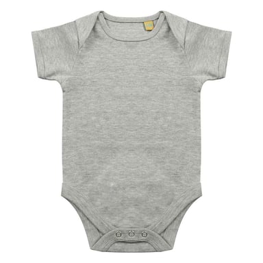 Larkwood Baby Heather Short-Sleeved Bodysuit (Heather Grey)