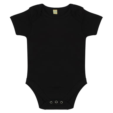 Larkwood Baby Short-Sleeved Bodysuit (Black)
