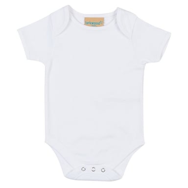 Larkwood Baby Short-Sleeved Bodysuit (White)