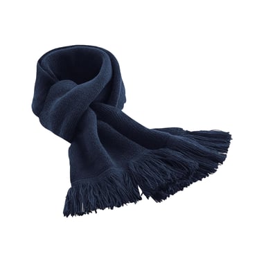 Beechfield Unisex Adult Classic Knitted Winter Scarf (French Navy)
